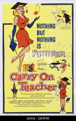 FILMPLAKAT, CARRY ON TEACHER, 1959 Stockfoto