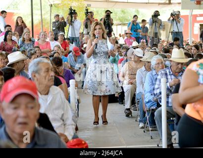 Claudia Pavlovich Arellano Gouverneurin des Bundesstaates Sonora Mexiko 2016. Claudia Pavlovich ist mexikanische Politikerin und Mitglied der Institutionellen Revolutionären Partei... (Foto von North Photo) Claudia Pavlovich Arellano gobernadora del Estado de Sonora Mexiko 2016. Claudia Pavlovich es una política mexicana, militante del Partido Revolucionario Institucional... (Foto von Norte Photo) Stockfoto