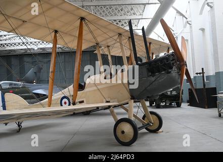 Zweisitziger Weltkrieg ein raf-Doppeldecker Stockfoto