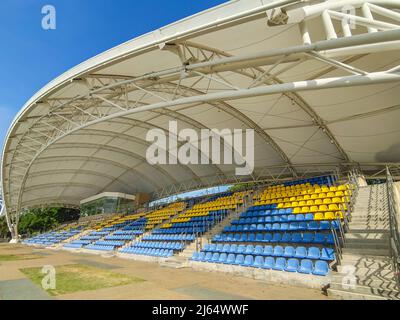 Cyberjaya, Malaysia - 25. April 2022 : Panoramasicht auf den Wassersportzentrum Putrajaya am Perdana-See in Cyberjaya Malaysia. Stockfoto