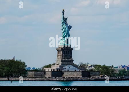 Die Freiheitsstatue in New York City Stockfoto