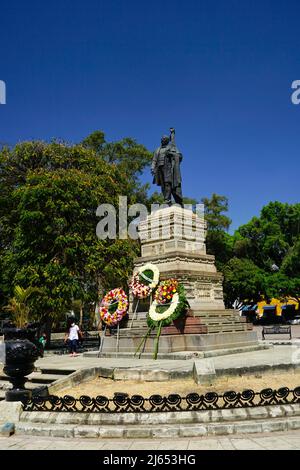 Denkmal von Benito Juarez im Stadtpark El Llano in Oaxaca-Stadt, Oaxaca-Stadt, Mexiko. Nationalheld und Präsident (1861–72) Stockfoto