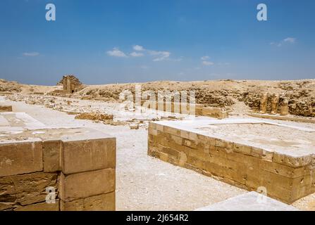 Sakkara (oder Saccara) archäologischer Komplex, ein antikes Begräbnisfeld für die alte ägyptische Hauptstadt Memphis Stockfoto