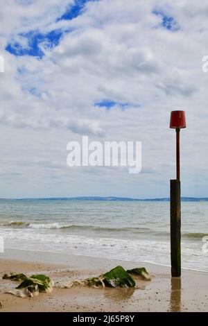 Seascape Avon Beach Christchurch Dorset UK April 2022 Stockfoto