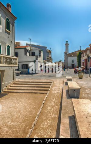 PUNTA SECCA, ITALIEN - 13. AUGUST 2021: Ort des Inspektorenhauses Montalbano, tv-Serie basierend auf den Kriminalromanen von Andrea Camilleri Stockfoto