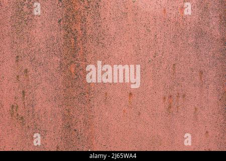 Rote Grunge verrostete Metallstruktur, Rost und oxidierter Metallhintergrund. Alte Metallplatte aus Eisen. Platz für Design oder Text kopieren Stockfoto