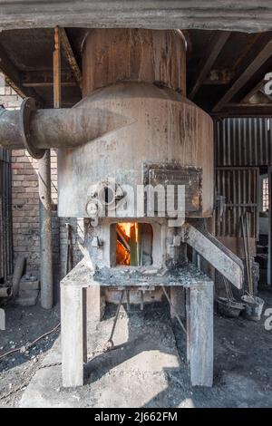 Blist Hills viktorianische Stadt, Teil der Ironbridge Gorge UNESCO Weltkulturerbe, Telford. Ein Freilichtmuseum mit Straßen, Geschäften, Geschäften, Industrie usw. Stockfoto