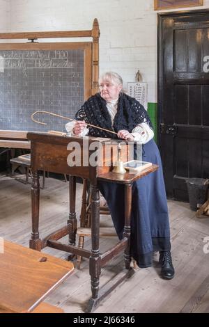 Blist Hills viktorianische Stadt, Teil der Ironbridge Gorge UNESCO Weltkulturerbe, Telford. Ein Freilichtmuseum mit Straßen, Geschäften, Geschäften, Industrie usw. Stockfoto