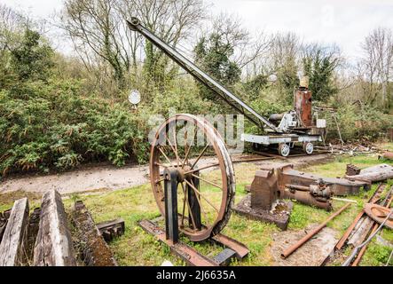 Blist Hills viktorianische Stadt, Teil der Ironbridge Gorge UNESCO Weltkulturerbe, Telford. Ein Freilichtmuseum mit Straßen, Geschäften, Geschäften, Industrie usw. Stockfoto