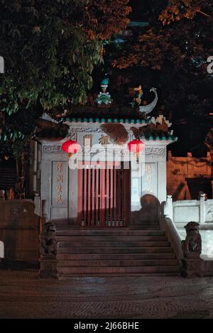 AMA-Tempel bei Nacht in Macau, China Stockfoto