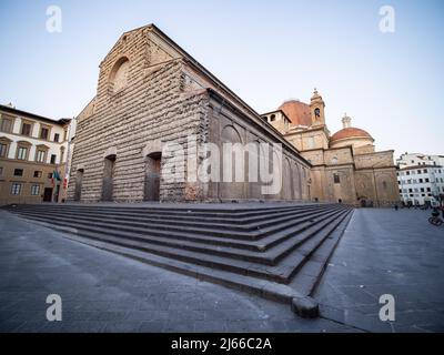 Basilica di San Lorenzo im Morgenlicht, Florenz, Toskana, Italien Stockfoto