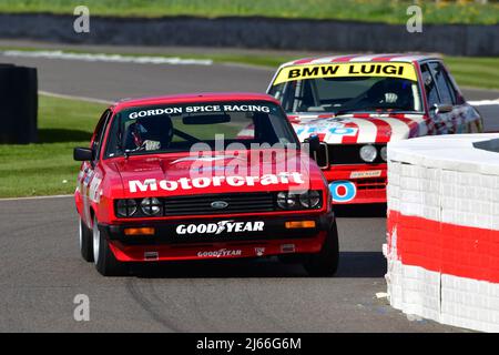 Mike Whitaker, Guy Smith, Ford Capri III 3 Liter S, Gerry Marshall Trophy, ein Rennen über 45 Minuten für zwei Fahrer mit einem obligatorischen Boxenstopp für Grou Stockfoto