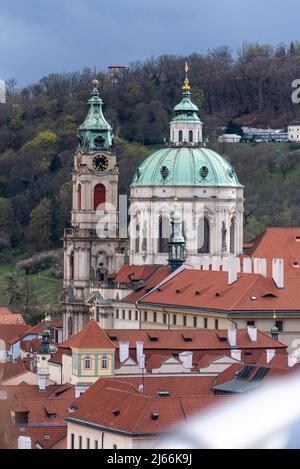 St. Nikolaus, Kirche auf Prager Kleinseite, Prag, Tschechien Stockfoto