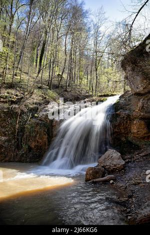 Wasserfall, Adygeya, Russland Stockfoto