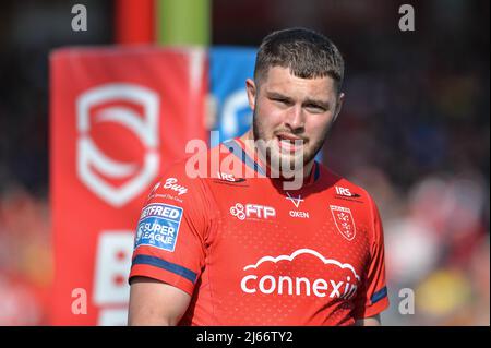 Kingston upon Hull, England -23. April 2022 - Matty Storton (13) von Hull Kingston Rovers. Rugby League Betfred Super League Round 10 Hull Kingston Rovers vs Wakefield Trinity im Sewell Craven Park Stadium, Kingston upon Hull, UK Dean Williams Stockfoto