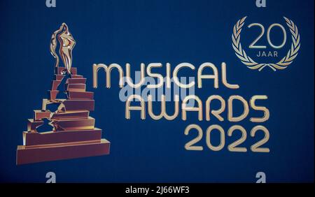 Rotterdam, Niederlande. 28. April 2022. 2022-04-28 16:05:13 ROTTERDAM - vor der 20. Ausgabe der Musical Awards Gala in Rotterdam Ahoy. Während der Veranstaltung wurden die wichtigsten niederländischen Musikpreise verliehen. ANP KIPPA LEVIN DEN BOER netherlands Out - belgium Out Credit: ANP/Alamy Live News Stockfoto