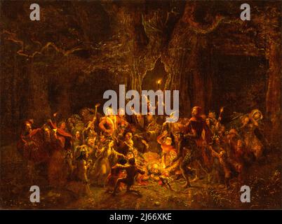 George Cruikshank - Herne's Oak aus 'The Merry Wives of Windsor - c1857 Stockfoto