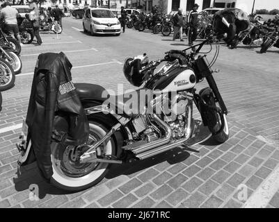 Mijas, Spanien. 23.. April 2022. Treffen mit Harley Davidson. Stockfoto