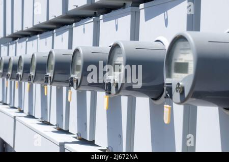 Stromzähler Stockfoto