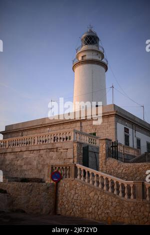 Sonnenuntergang vom Leuchtturm Cap de Formentor, Mallorca, Spanien Stockfoto