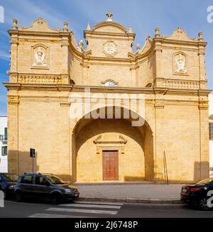 Kirche San Francesco d'Assisi, Gallipoli, Salento, Apulien (Apulien), Italien. Stockfoto