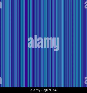 Nahtlose bunte Muster von vertikalen Linien, Textur für Wallpaper, PC-Hintergrund oder Stoff, Active Blue, 1x1-Format Stockfoto