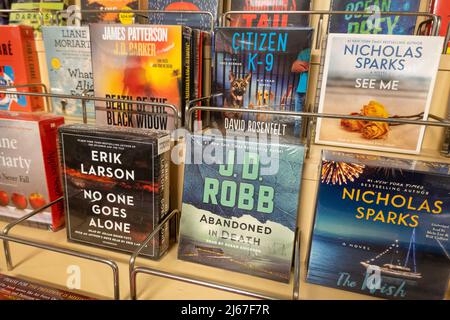 Barnes & Noble Booksellers Display, 2022, Nw York City, USA Stockfoto