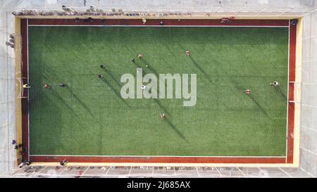 (ANMERKUNG DER REDAKTION: Aufnahme mit Drohne) das Stadion der Reform and Rehabilitation Foundation, Aufnahme mit Drohne (Foto: Islam Alatrash / SOPA Images/Sipa USA) Stockfoto