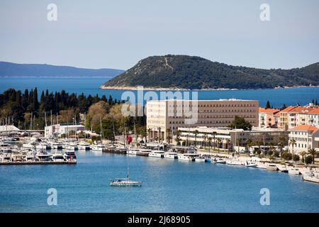 Die Stadt Split in Kroatien in der Region Dalmatien Blick in Aci Marina Stockfoto