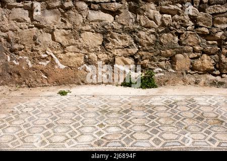 Die Stadt Split in Kroatien in der Region Dalmatien römisch-Ära Mosaik Fliesenboden des Diokletianpalastes Stockfoto