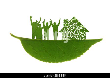 Grünes, kreatives Leben Stockfoto