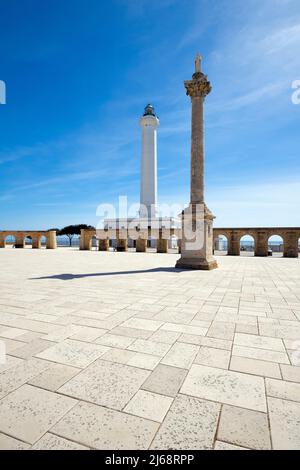 Heilige Maria (Santa Maria) von Leuca Sanctuary, Provinz Lecce, Salento, Apulien (Apulien), Süditalien. Santa Maria di Leuca ist berühmt für seine ikonische l Stockfoto