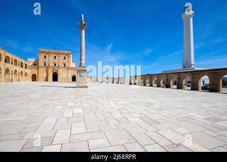 Heilige Maria (Santa Maria) von Leuca Sanctuary, Provinz Lecce, Salento, Apulien (Apulien), Süditalien. Santa Maria di Leuca ist berühmt für seine ikonische l Stockfoto
