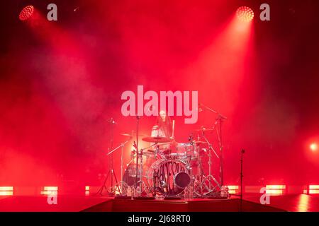 Verona, Italien. 28. April 2022. Ethan Torchio - Maneskin im Jahr 2022 Maneskin live in der Arena di Verona, Musikkonzert in Verona, Italien, April 28 2022 Quelle: Independent Photo Agency Srl/Alamy Live News Stockfoto