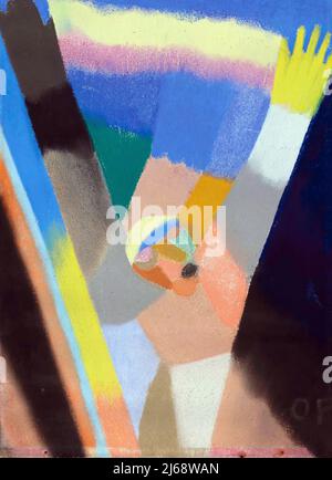Alte Malerei - Kunst von Otto freundlich - Komposition (1924) Stockfoto