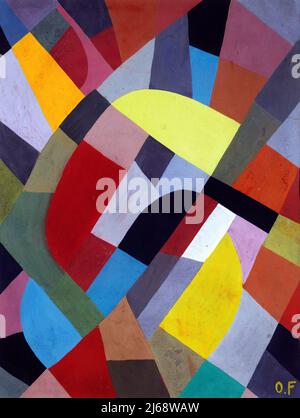 Alte Malerei - Kunst von Otto freundlich - Komposition Abstraite (1936-38) Stockfoto