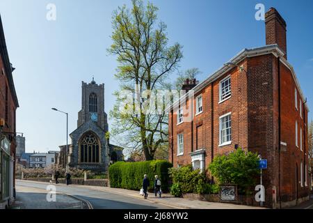 St. Giles Kirche in Norwich, Norfolk, England. Stockfoto