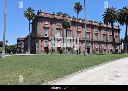 Napoli - Scorcio del Museo di Capodimonte dal Belvedere Stockfoto