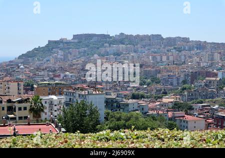 Napoli - Collina di San Martino dal Belvedere di Capodimonte Stockfoto