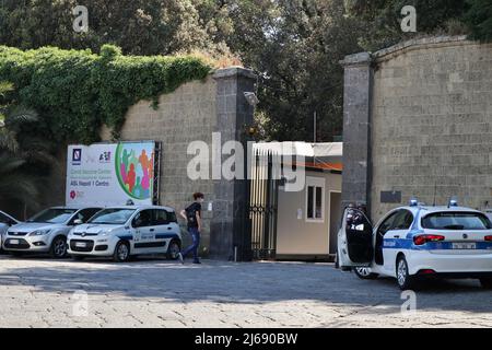 Napoli - Ingresso di Porta di Miano del Real Bosco di Capodimonte Stockfoto