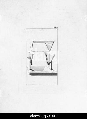 Alte Kunst - Johann Wolfgang von Goethe - Malerei - zur Farblehre Tafel 17 (1810) Stockfoto