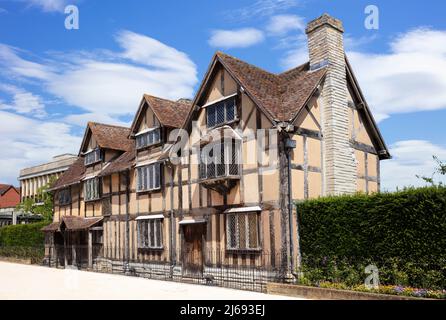 Der Geburtsort von William Shakespeare, Henley Street, Stratford-upon-Avon, Warwickshire, England, Vereinigtes Königreich Stockfoto
