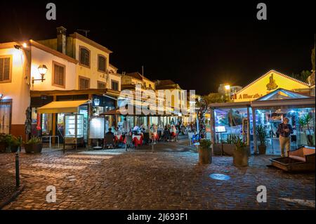 Altstadt bei Nacht, Funchal, Madeira, Portugal, Atlantik, Europa Stockfoto