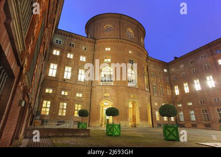 Palazzo Carignano, Turin, Piemont, Italien Stockfoto