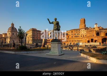 Foro di Traiano (Trajans Forum), UNESCO-Weltkulturerbe, Rom, Latium, Italien Stockfoto