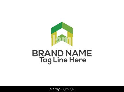 AW-Logo mit Schriftzug und AW-Logo Stock Vektor