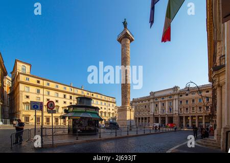 Piazza Colonna, Rom, Latium, Italien Stockfoto