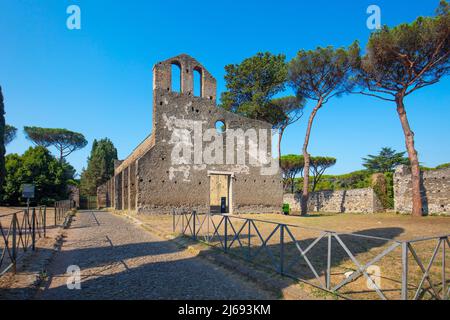 Kirche San Nicola in Capo di Bove, Via Appia, Rom, Latium, Italien Stockfoto