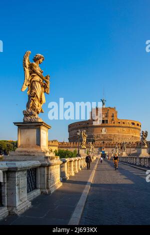 Castel Sant'Angelo, UNESCO-Weltkulturerbe, Rom, Latium, Italien Stockfoto