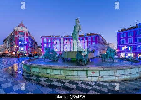 Place Massena, Nizza, Alpes-Maritimes, Französische Riviera, Provence-Alpes-Cote d'Azur, Frankreich, Mittelmeer, Europa Stockfoto